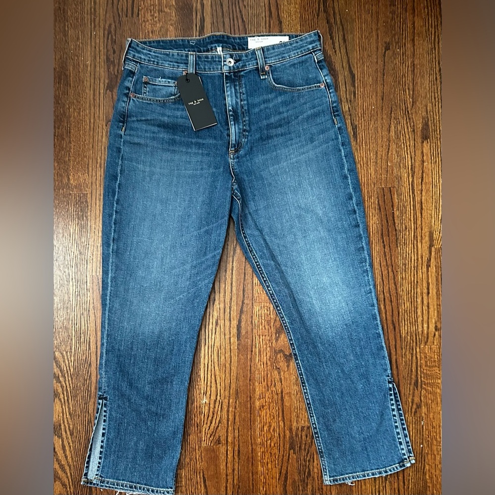 New rag & bone high-rise ankle jeans
